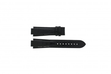Tissot horlogeband T601.521.13 - T610014537 / T60.1.521.52 Croco leder Zwart 18mm